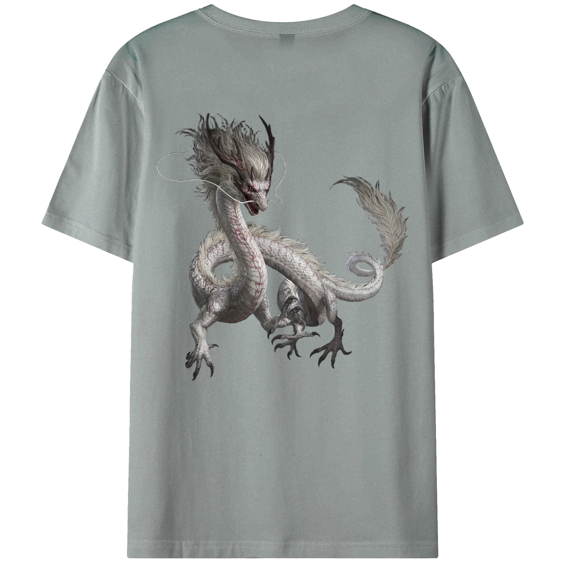 （画像用） Ne Zha 2 ナタ 魔童の大暴れ 綿100％ メンズ半袖Tシャツ（バックプリント） 通気性